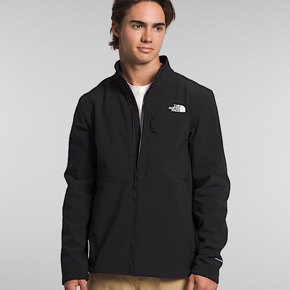 The North Face Apex Bionic Jacket Men’s Large Black Softshell Fleece Lined TNF